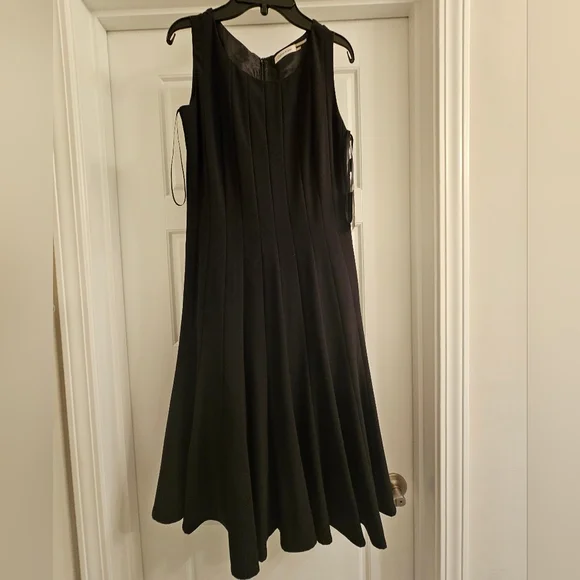 calvin klein fit and flare black dress Calvin Klein Grommet Embellished Black Fit & Flare Dress Size 10 –  theuntamedthread.com main image 1